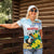 Personalized Sint Maarten Women Polo Shirt Brown Pelican With Yellow Sage - Wonder Print Shop