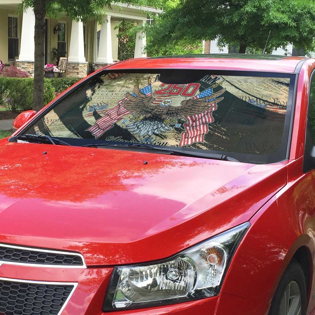 American 250th Anniversary Auto Sun Shade We The People - Wonder Print Shop