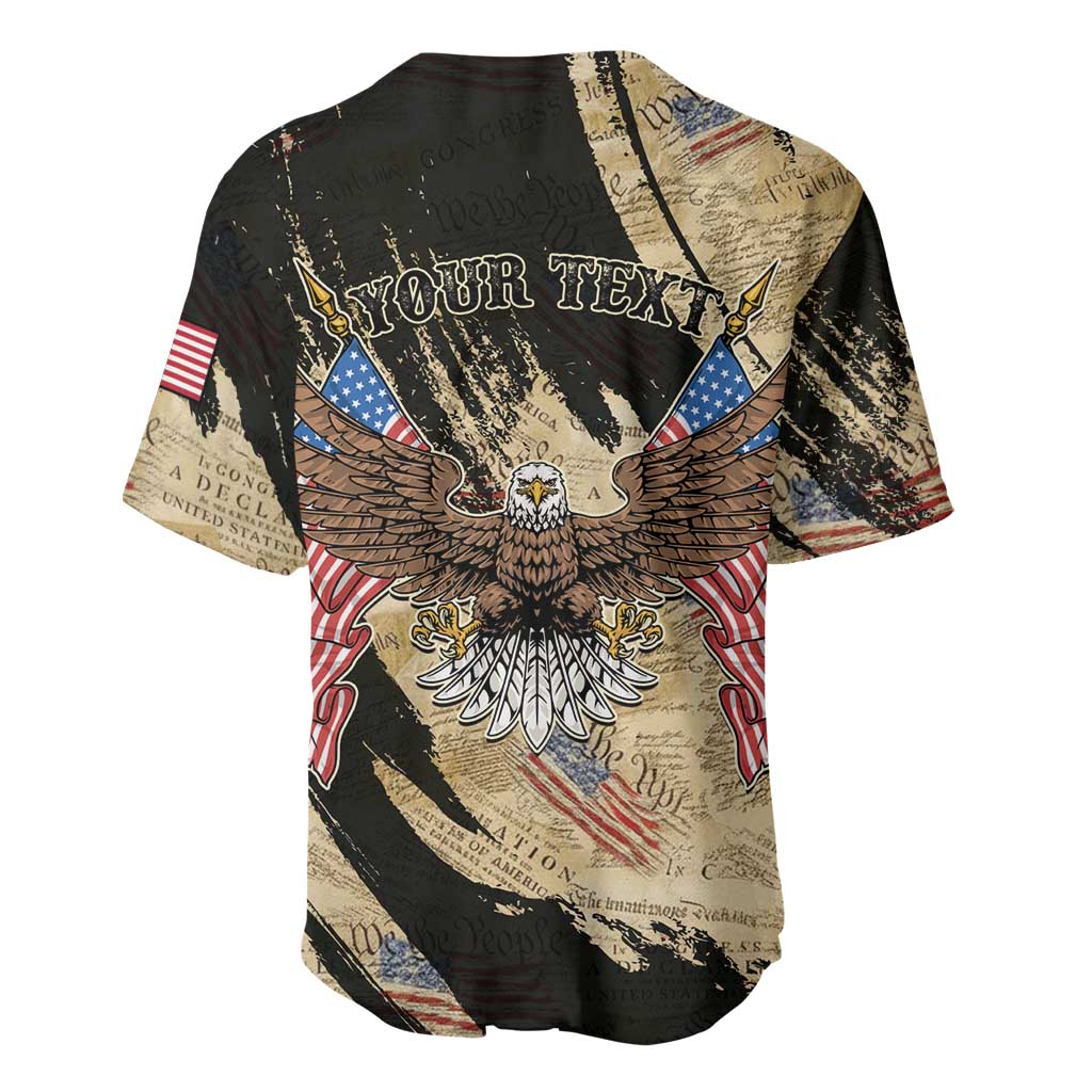 Personalized American 250th Anniversary Baseball Jersey We The People - Wonder Print Shop