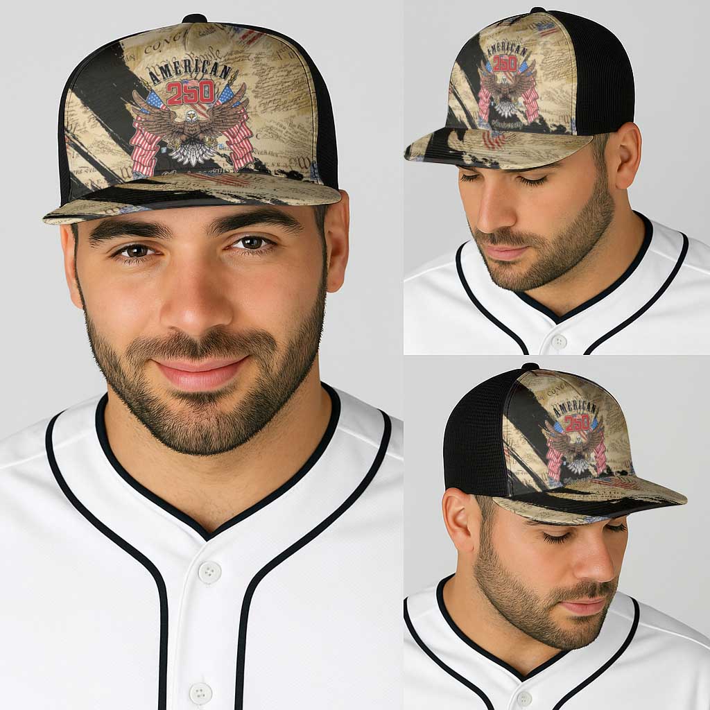 American 250th Anniversary Baseball Net Cap We The People - Wonder Print Shop