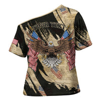 Personalized American 250th Anniversary Cross Shoulder Shirt We The People - Wonder Print Shop