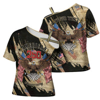 Personalized American 250th Anniversary Cross Shoulder Shirt We The People - Wonder Print Shop