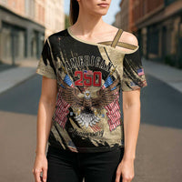 Personalized American 250th Anniversary Cross Shoulder Shirt We The People - Wonder Print Shop