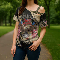 Personalized American 250th Anniversary Cross Shoulder Shirt We The People - Wonder Print Shop