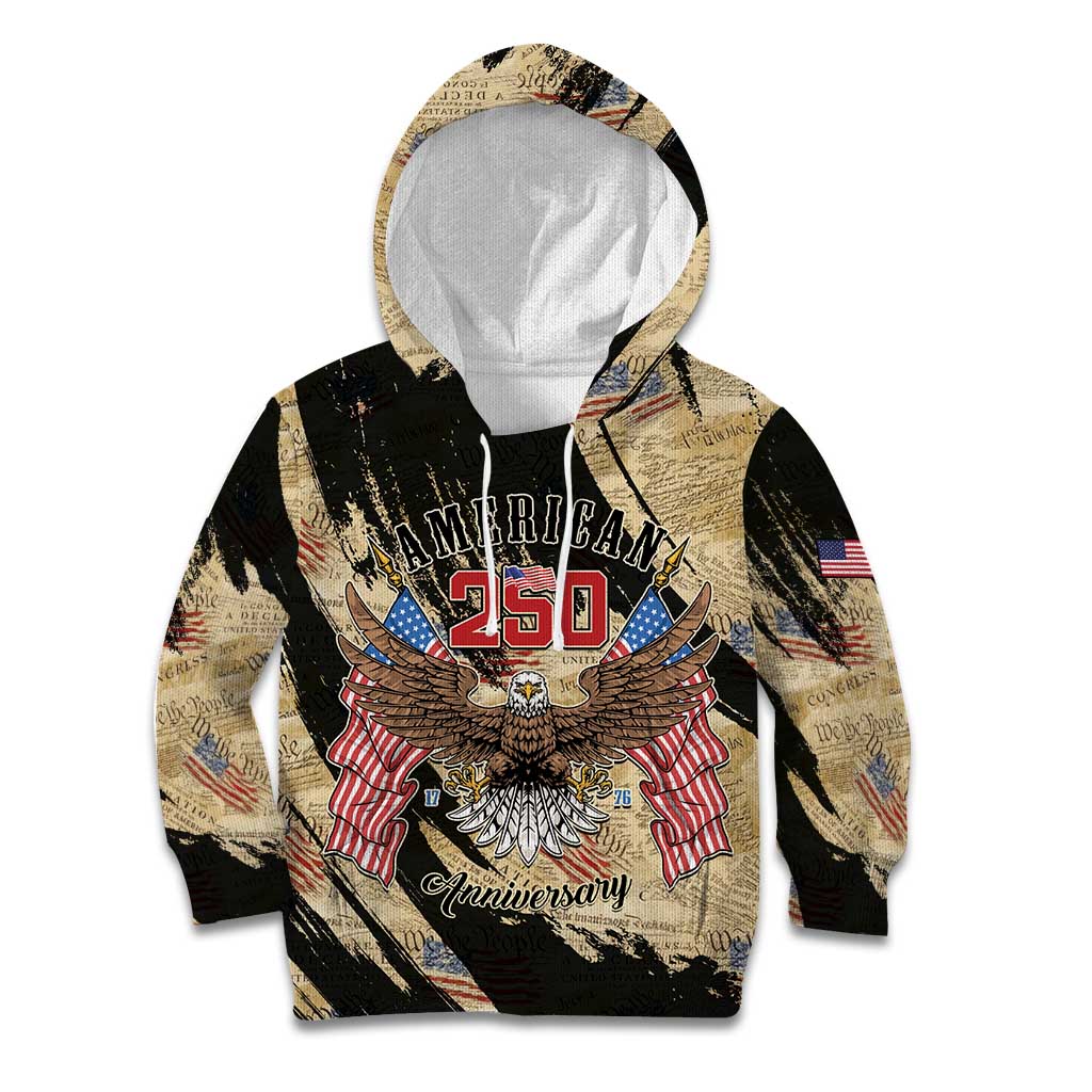 Personalized American 250th Anniversary Kid Hoodie We The People - Wonder Print Shop
