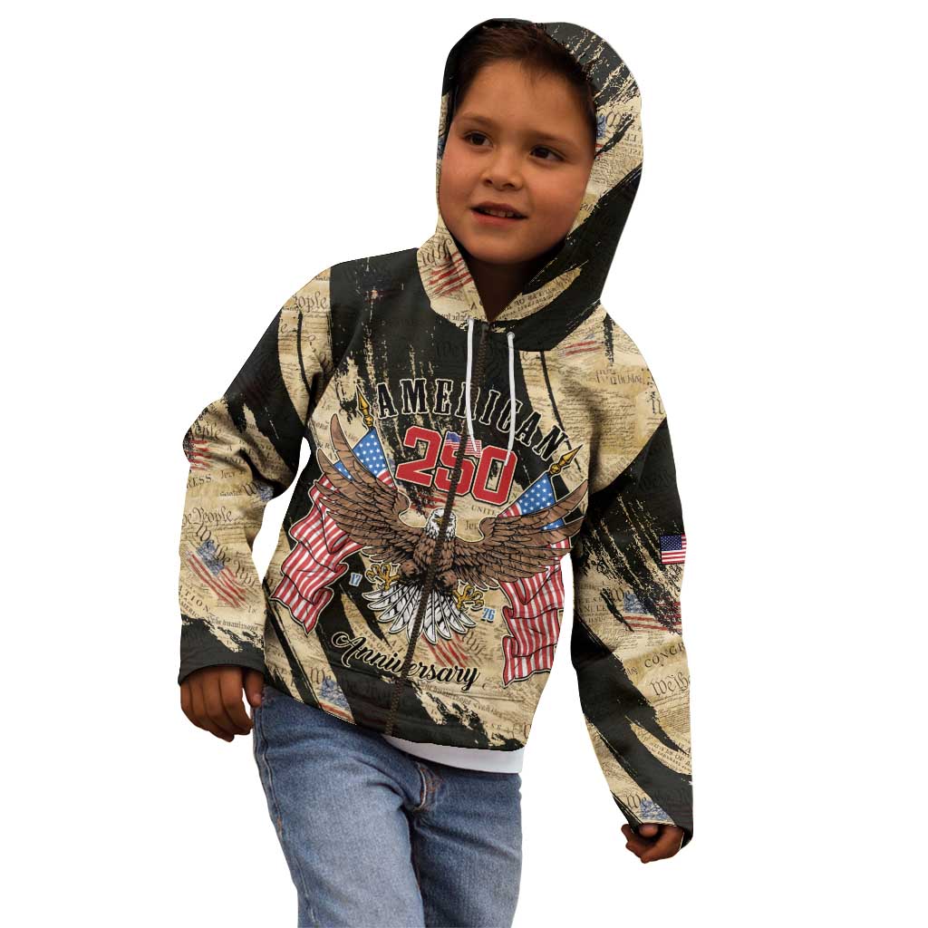 Personalized American 250th Anniversary Kid Hoodie We The People - Wonder Print Shop