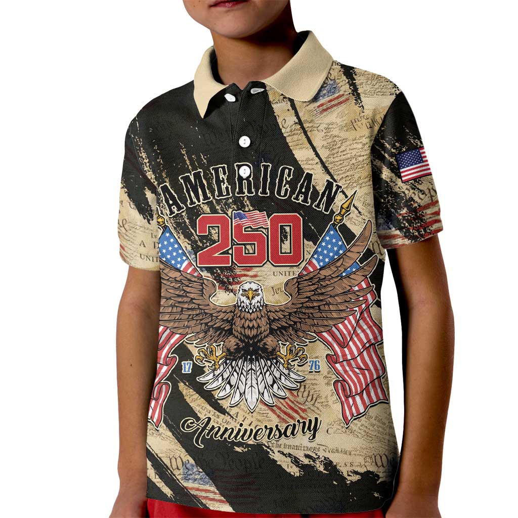 Personalized American 250th Anniversary Kid Polo Shirt We The People - Wonder Print Shop