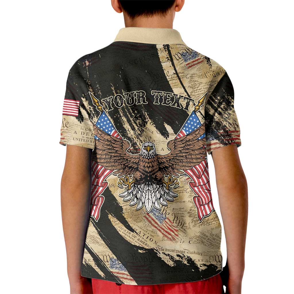Personalized American 250th Anniversary Kid Polo Shirt We The People - Wonder Print Shop