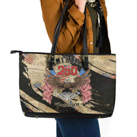 American 250th Anniversary Leather Tote Bag We The People - Wonder Print Shop