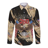 Personalized American 250th Anniversary Long Sleeve Button Shirt We The People - Wonder Print Shop