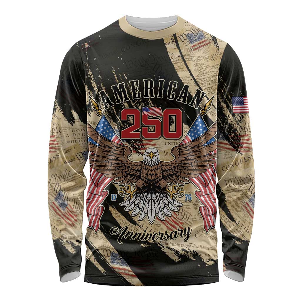 Personalized American 250th Anniversary Long Sleeve Shirt We The People - Wonder Print Shop