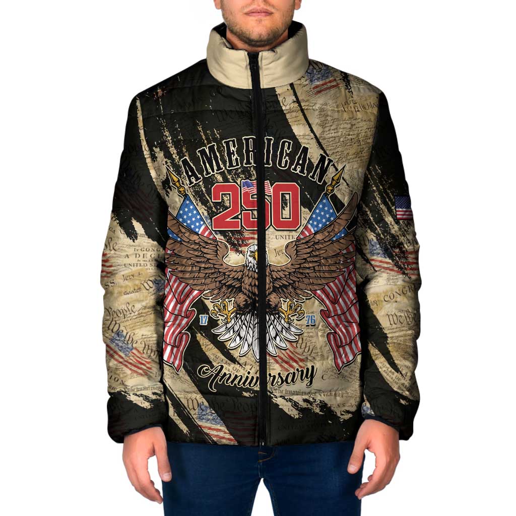Personalized American 250th Anniversary Padded Jacket We The People - Wonder Print Shop