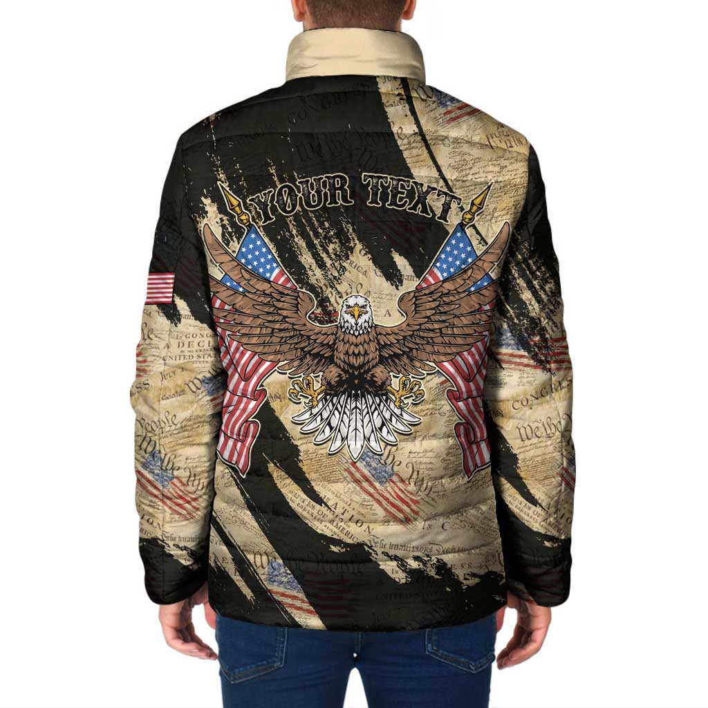 Personalized American 250th Anniversary Padded Jacket We The People - Wonder Print Shop