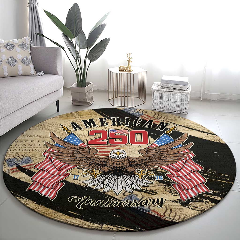 American 250th Anniversary Round Carpet We The People - Wonder Print Shop