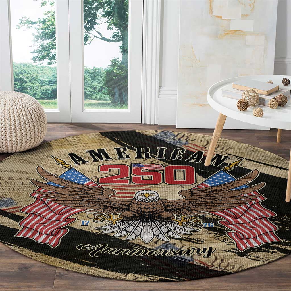 American 250th Anniversary Round Carpet We The People - Wonder Print Shop