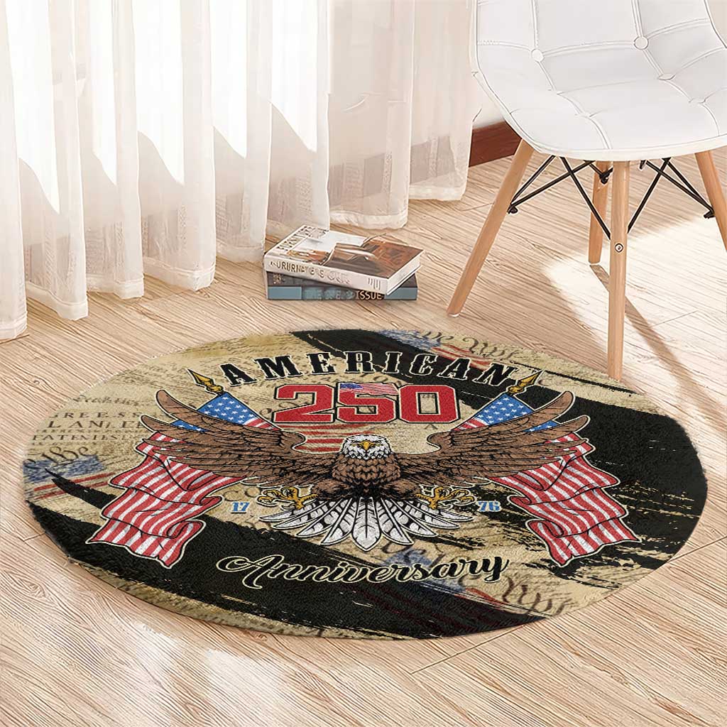 American 250th Anniversary Round Carpet We The People - Wonder Print Shop
