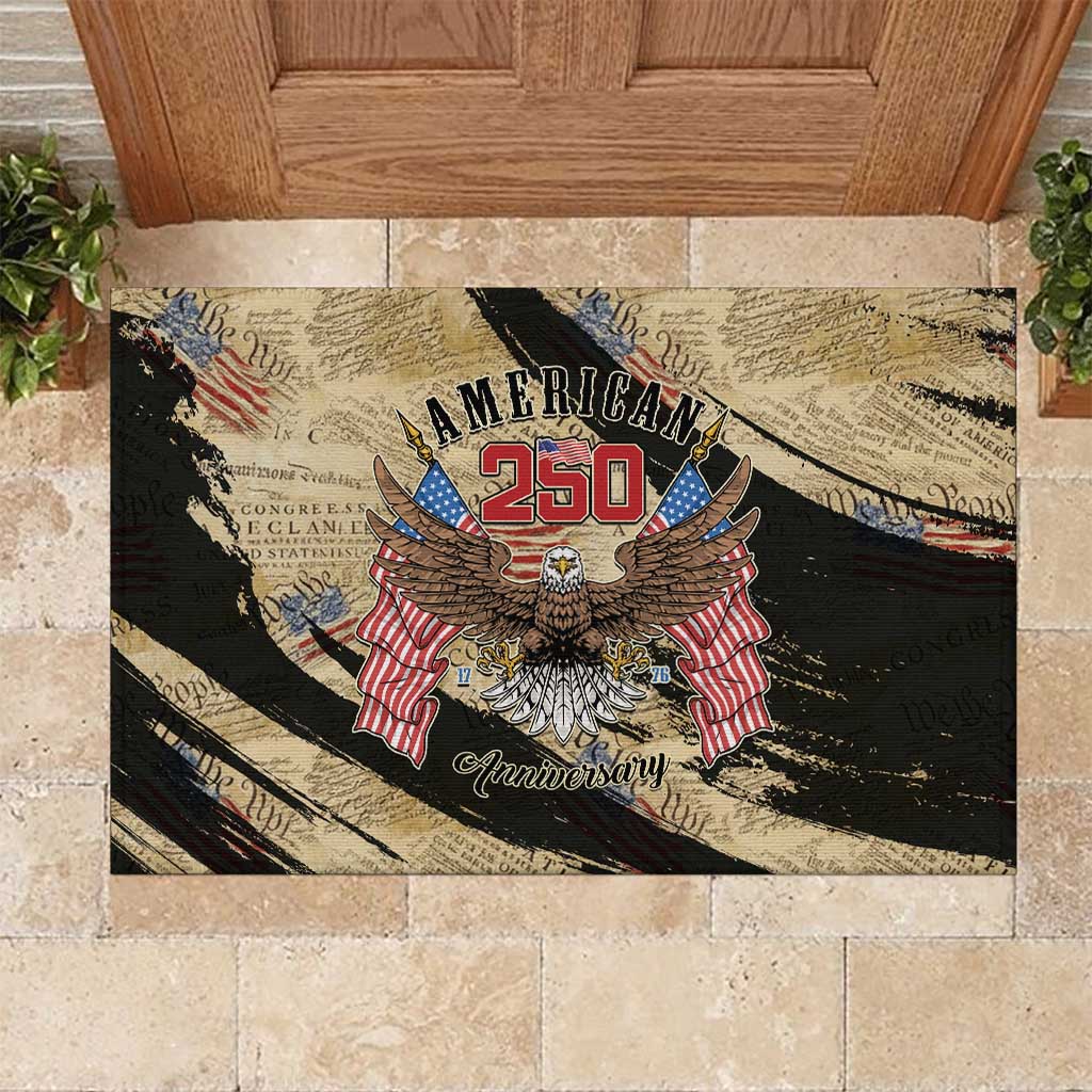 American 250th Anniversary Rubber Doormat We The People - Wonder Print Shop