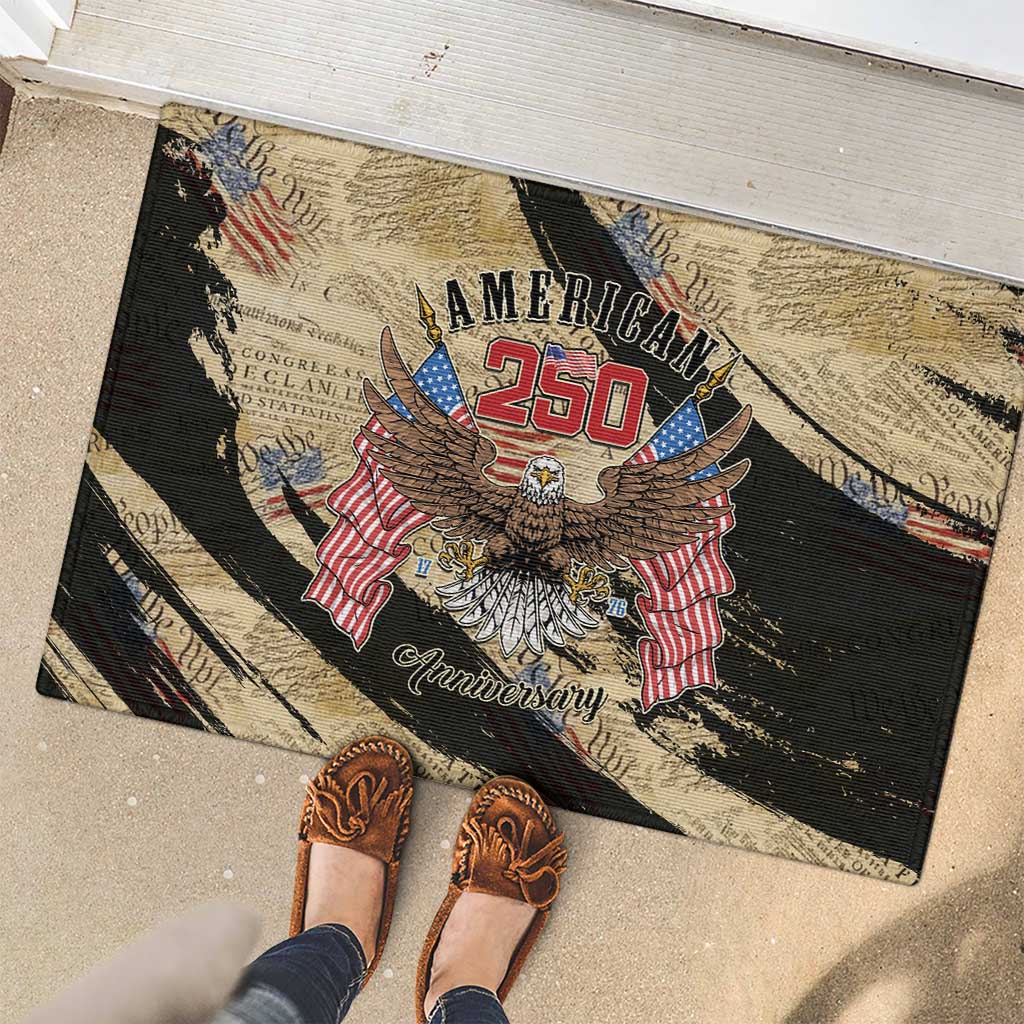 American 250th Anniversary Rubber Doormat We The People - Wonder Print Shop