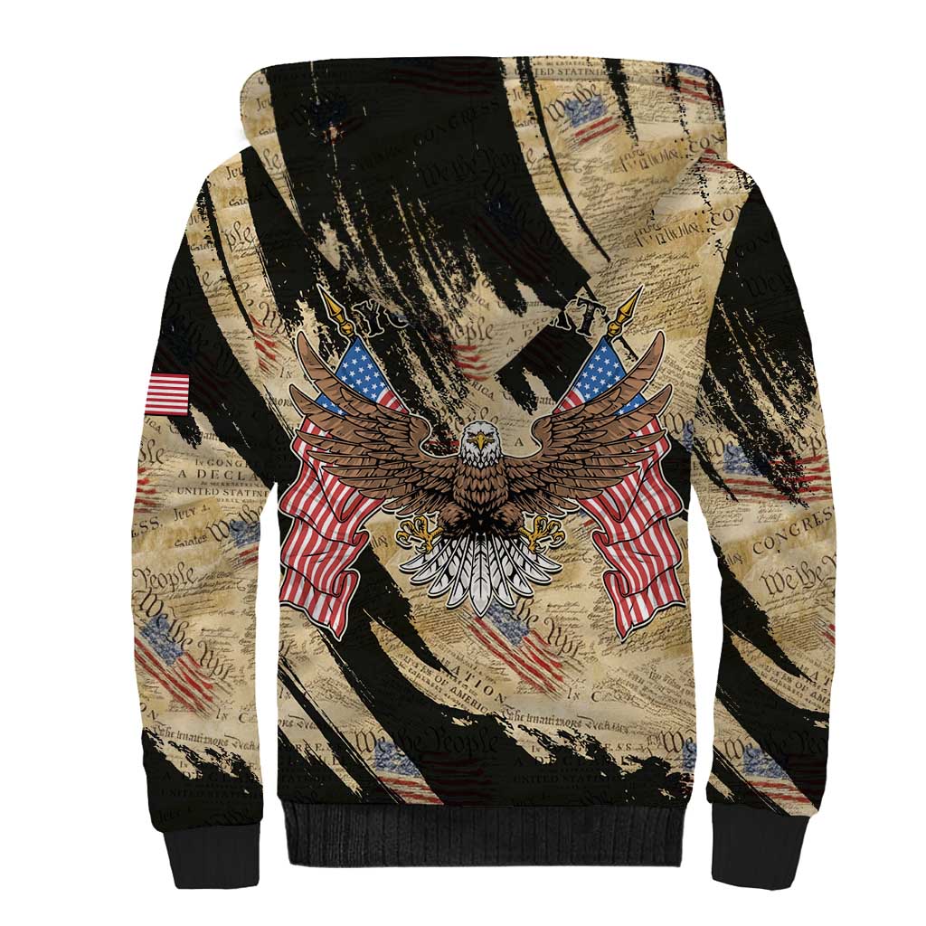 Personalized American 250th Anniversary Sherpa Hoodie We The People - Wonder Print Shop