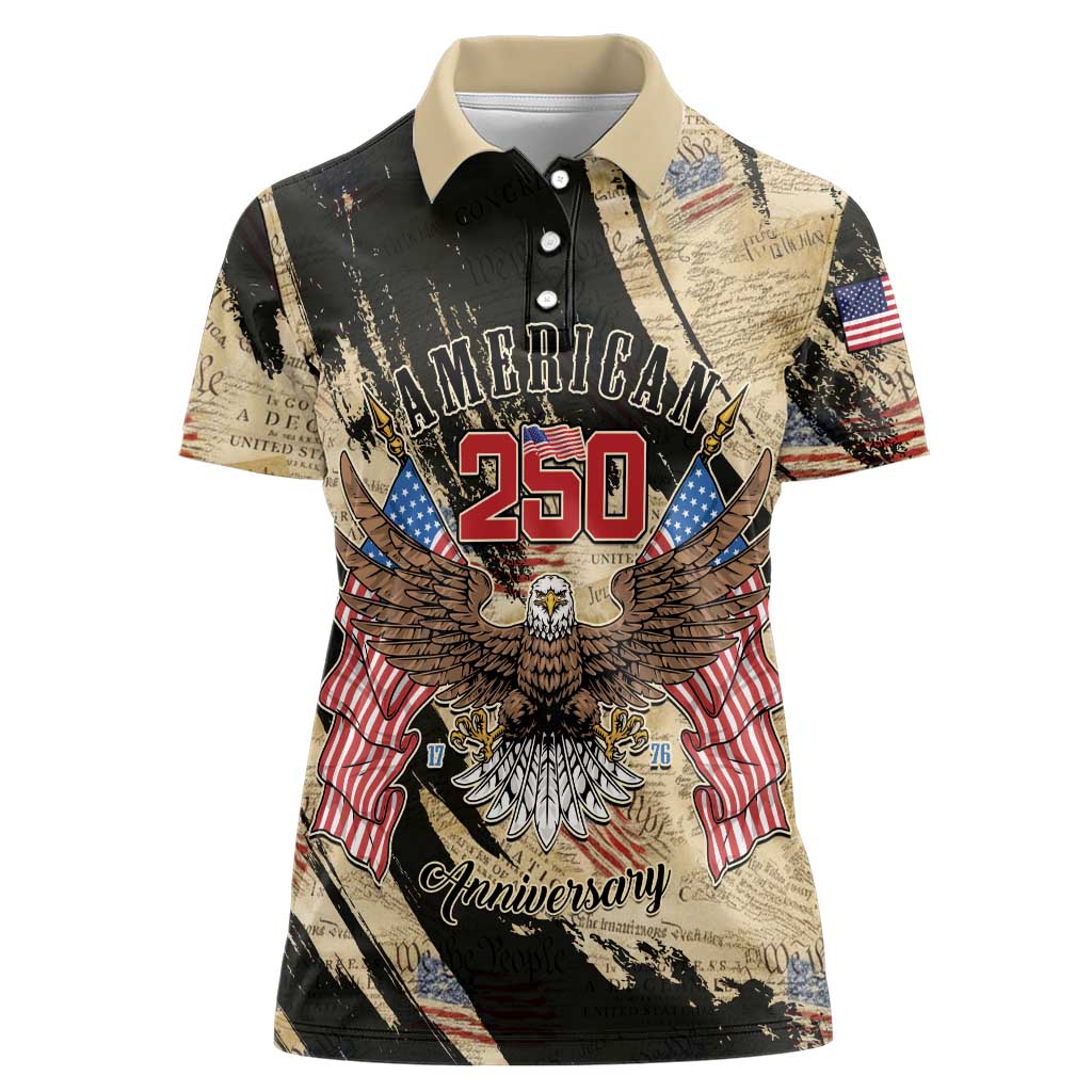 Personalized American 250th Anniversary Women Polo Shirt We The People - Wonder Print Shop