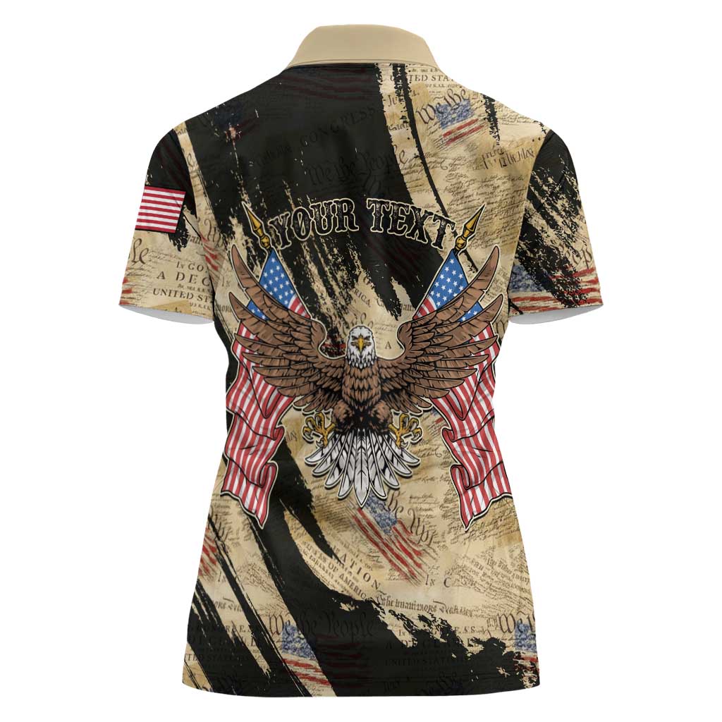 Personalized American 250th Anniversary Women Polo Shirt We The People - Wonder Print Shop