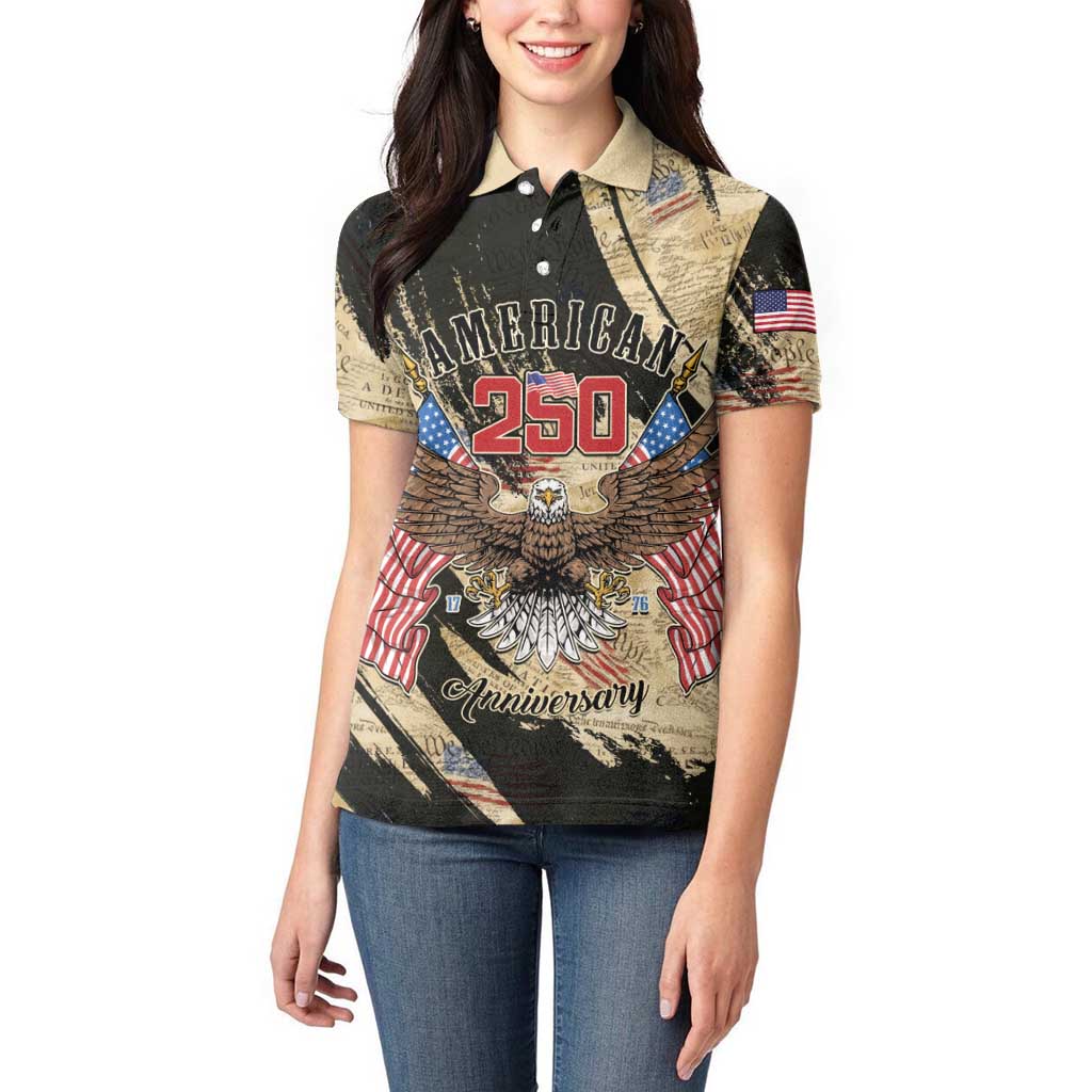 Personalized American 250th Anniversary Women Polo Shirt We The People - Wonder Print Shop