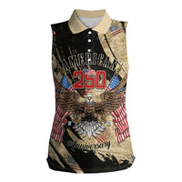Personalized American 250th Anniversary Women Sleeveless Polo Shirt We The People - Wonder Print Shop