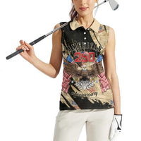 Personalized American 250th Anniversary Women Sleeveless Polo Shirt We The People - Wonder Print Shop