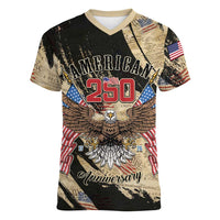 Personalized American 250th Anniversary Women V-Neck T-Shirt We The People - Wonder Print Shop