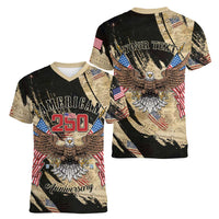 Personalized American 250th Anniversary Women V-Neck T-Shirt We The People - Wonder Print Shop