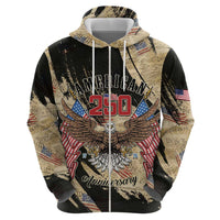 Personalized American 250th Anniversary Zip Hoodie We The People - Wonder Print Shop