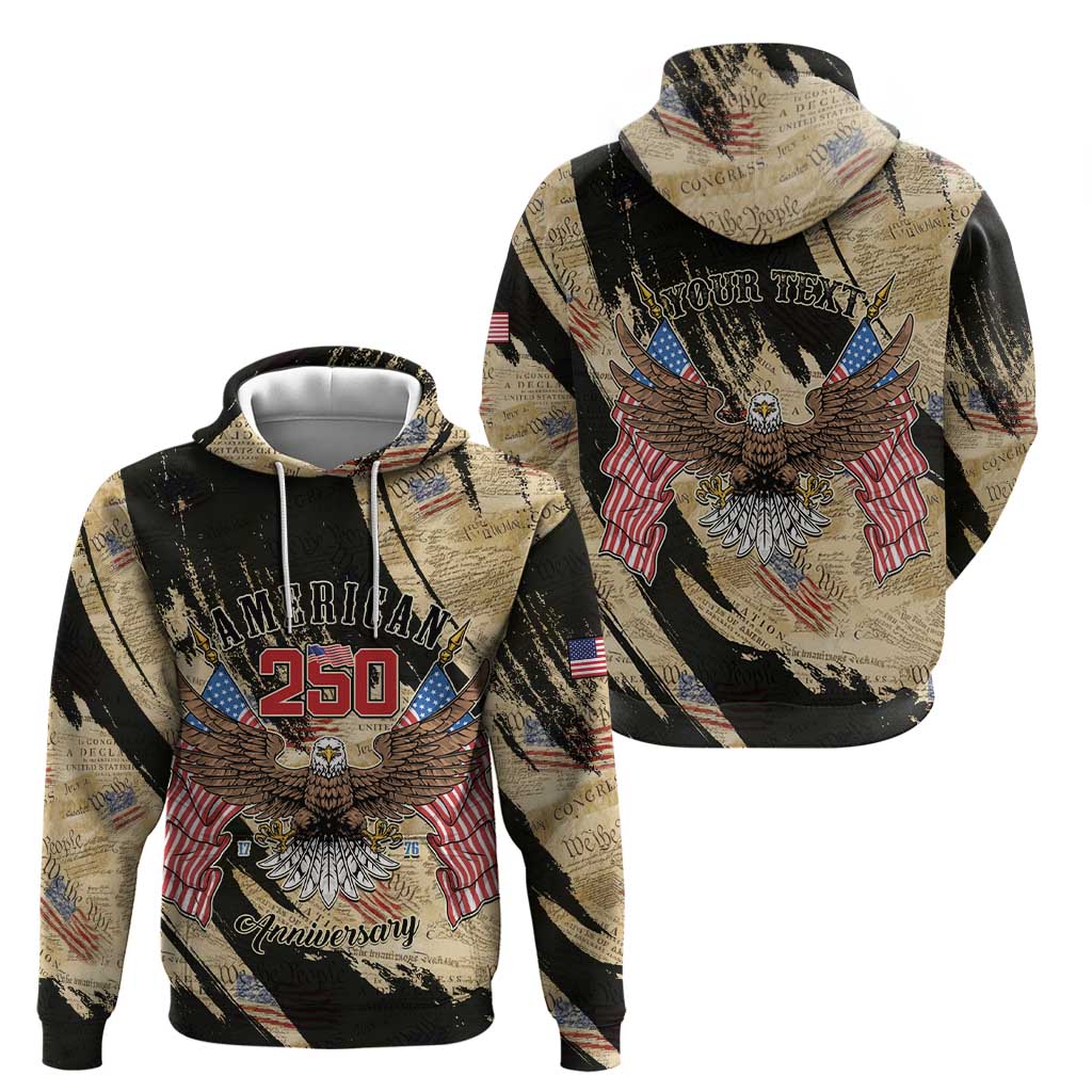 Personalized American 250th Anniversary Zip Hoodie We The People - Wonder Print Shop