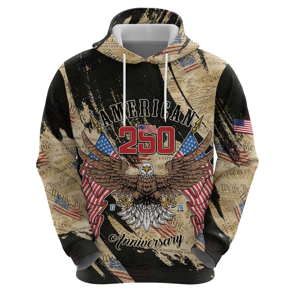 Personalized American 250th Anniversary Zip Hoodie We The People - Wonder Print Shop