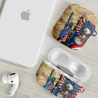 USA Eagle Statue of Liberty AirPods Case American Patriotic Spirit - Wonder Print Shop