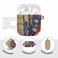 USA Eagle Statue of Liberty AirPods Case American Patriotic Spirit - Wonder Print Shop