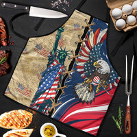 USA Eagle Statue of Liberty Apron American Patriotic Spirit - Wonder Print Shop