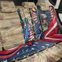 USA Eagle Statue of Liberty Back Car Seat Cover American Patriotic Spirit - Wonder Print Shop