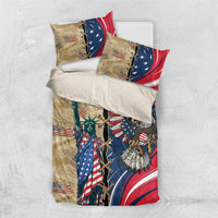 USA Eagle Statue of Liberty Bedding Set American Patriotic Spirit - Wonder Print Shop