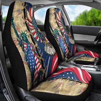 USA Eagle Statue of Liberty Car Seat Cover American Patriotic Spirit - Wonder Print Shop