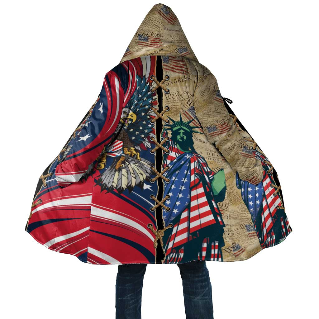 USA Eagle Statue of Liberty Cloak American Patriotic Spirit - Wonder Print Shop