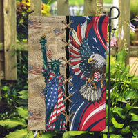 USA Eagle Statue of Liberty Garden Flag American Patriotic Spirit - Wonder Print Shop