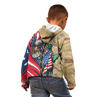 USA Eagle Statue of Liberty Kid Hoodie American Patriotic Spirit - Wonder Print Shop