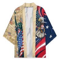 USA Eagle Statue of Liberty Kimono American Patriotic Spirit - Wonder Print Shop