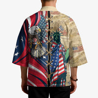 USA Eagle Statue of Liberty Kimono American Patriotic Spirit - Wonder Print Shop
