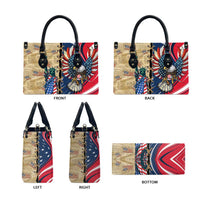 USA Eagle Statue of Liberty Leather Bag American Patriotic Spirit - Wonder Print Shop