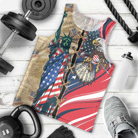 USA Eagle Statue of Liberty Men Tank Top American Patriotic Spirit - Wonder Print Shop