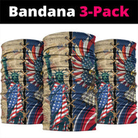 USA Eagle Statue of Liberty Neck Gaiter American Patriotic Spirit - Wonder Print Shop