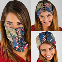 USA Eagle Statue of Liberty Neck Gaiter American Patriotic Spirit - Wonder Print Shop