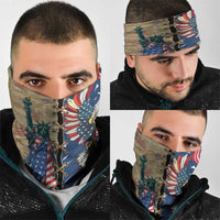 USA Eagle Statue of Liberty Neck Gaiter American Patriotic Spirit - Wonder Print Shop