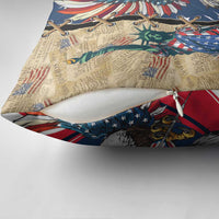USA Eagle Statue of Liberty Pillow Cover American Patriotic Spirit - Wonder Print Shop